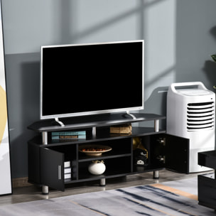 Meuble banc TV design contemporain multi-rangements