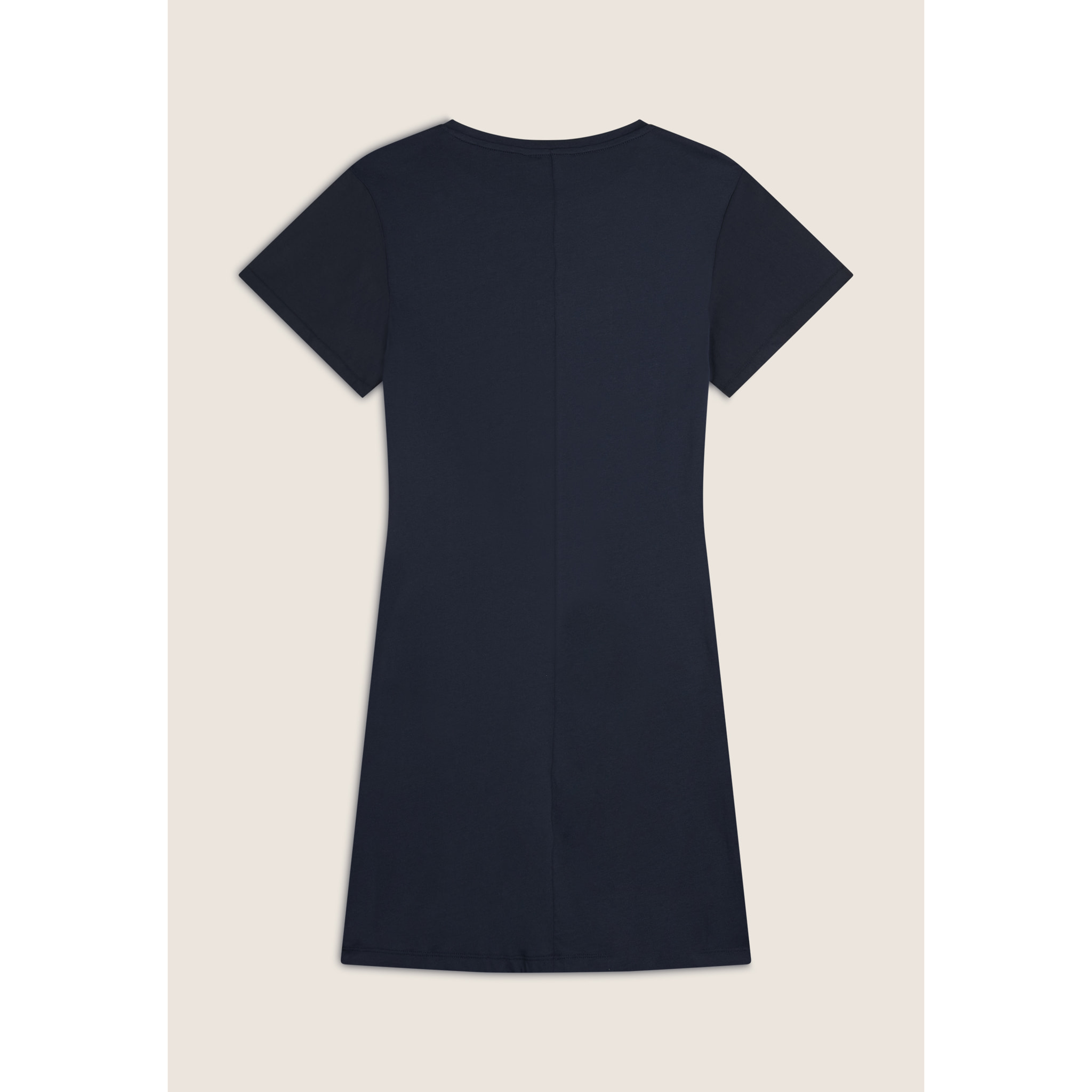 Vestito Svasato con Strass in Jersey Modal