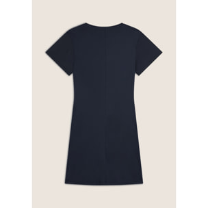 Vestito Svasato con Strass in Jersey Modal