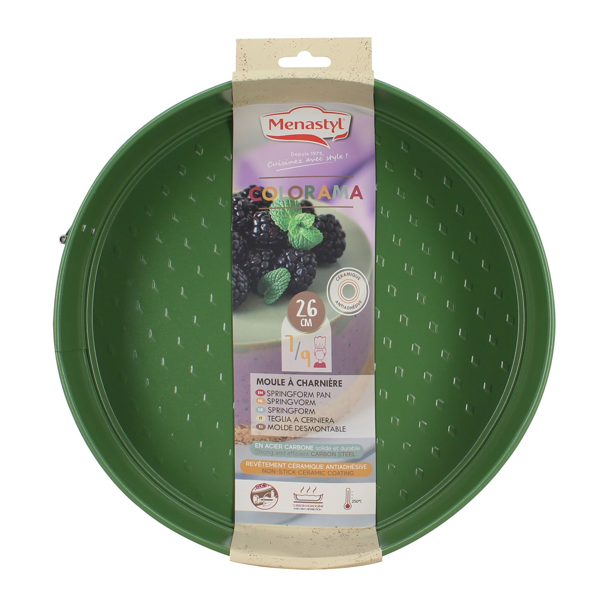 Moule à charnière en acier carbone olive 26cm COLORAMA