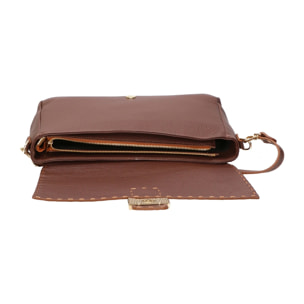 Borsa a spalla da donna - Modello Walda - Vera pelle - 34.0 x 17.5 x 10.0 cm
