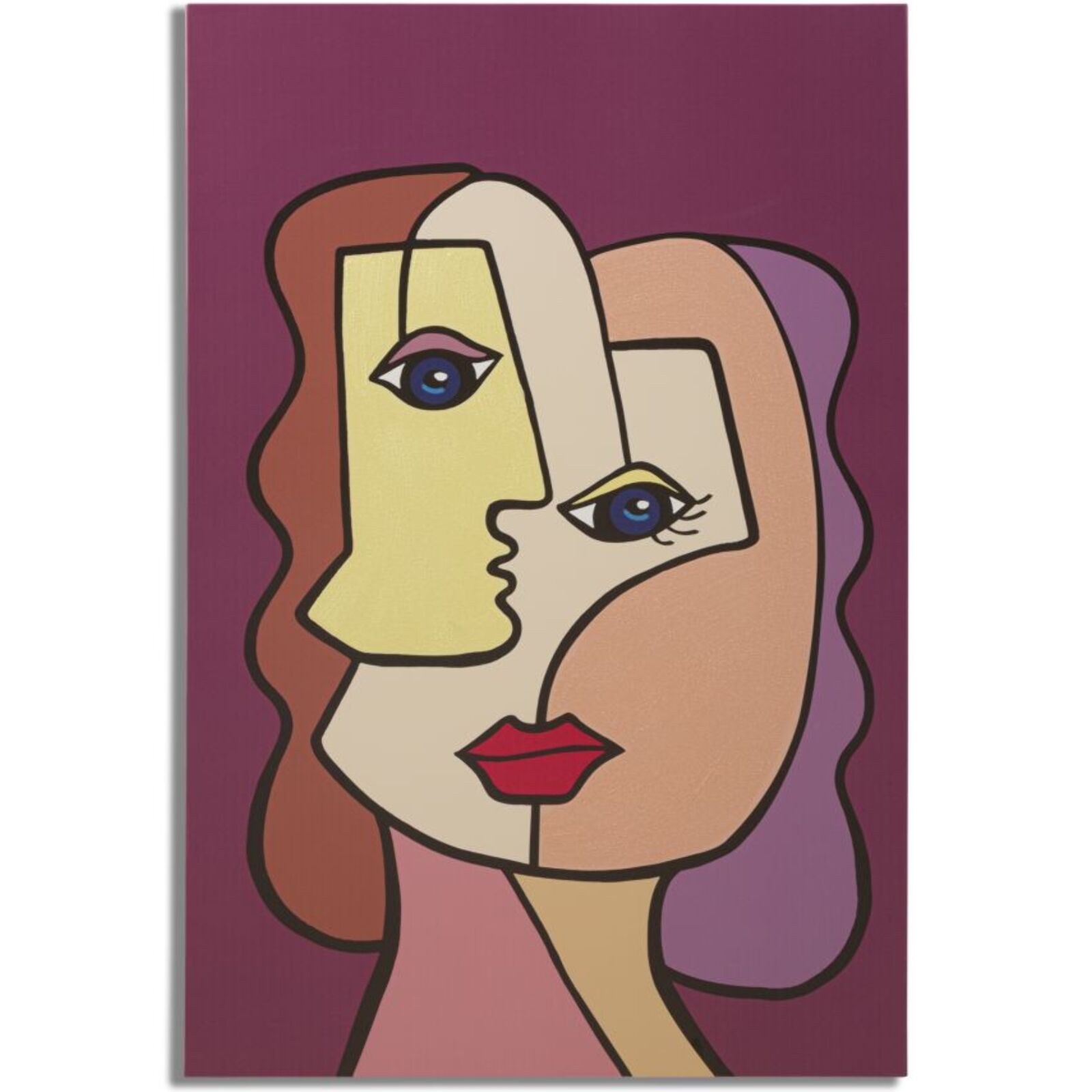 STAMPA DIPINTA FACES NEW -B- CM 60X3X90