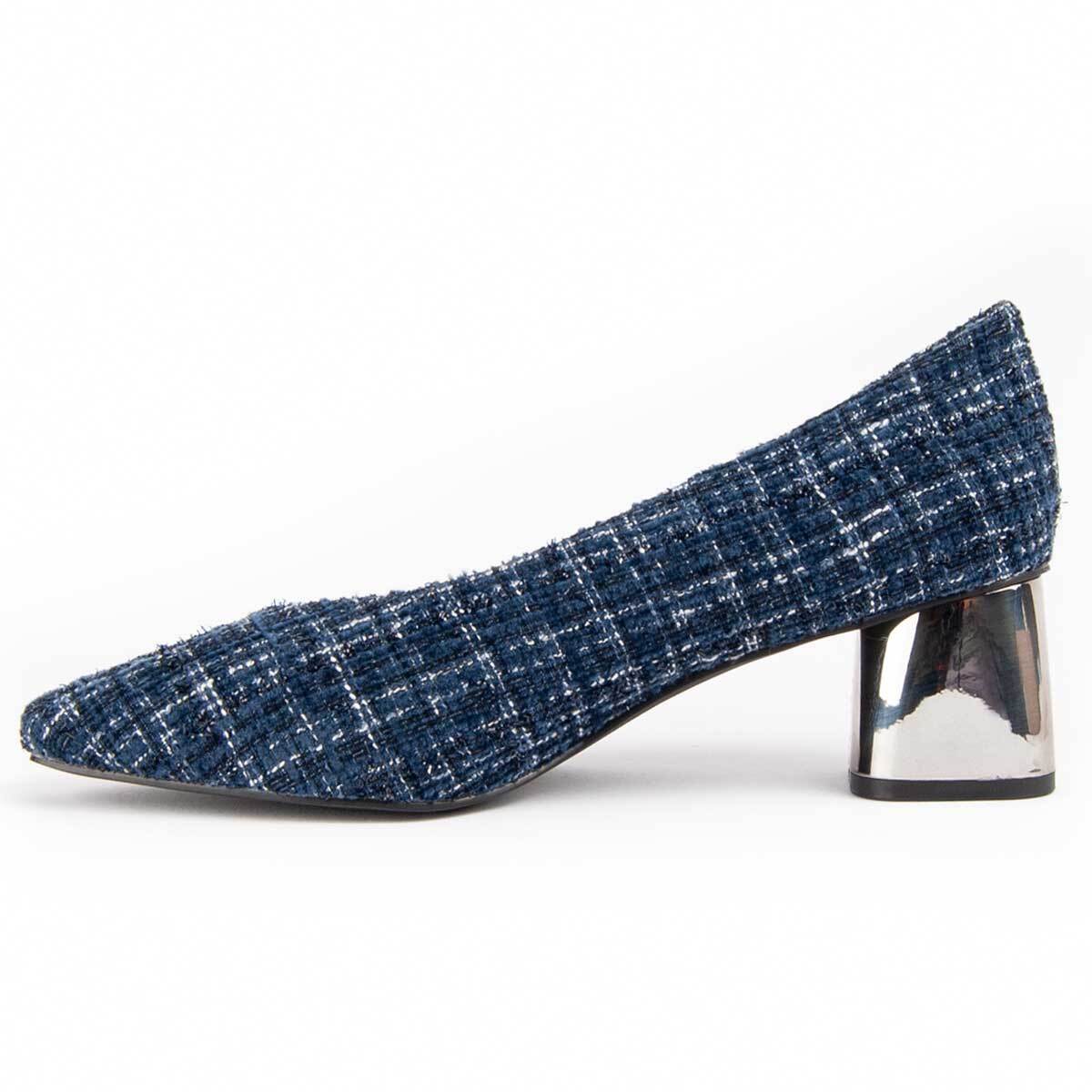 Zapato De Tacón - Azul - Altura: 5 Cm