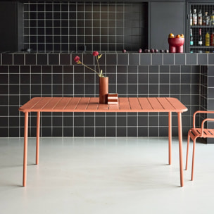 Table de jardin métal 6-8 places AMÉLIA