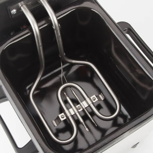 Freidora aceite JATA FR115 de 1,5 litros. Temperatura regulable. Cuba extraíble. Fácil limpieza