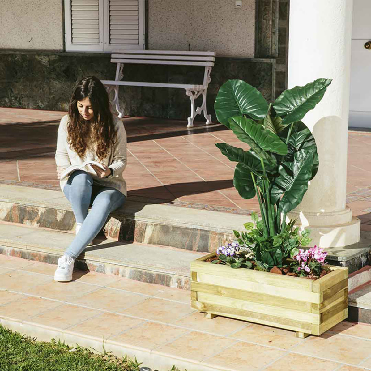 Jardinera Rectangular 70x30 Cm