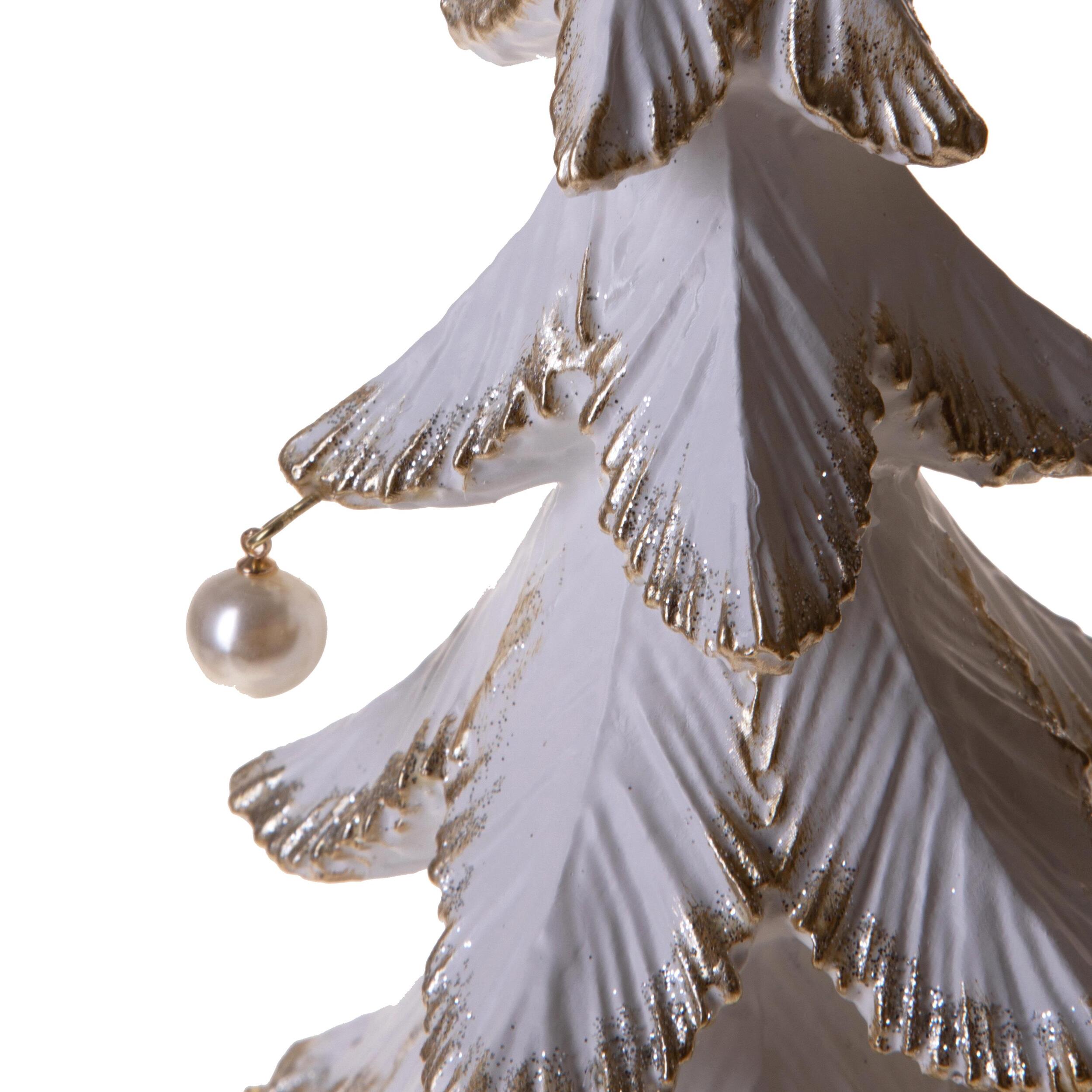 Albero natale con perle - Pezzi 1 - BIANCO - Bianchi Dino SpA
