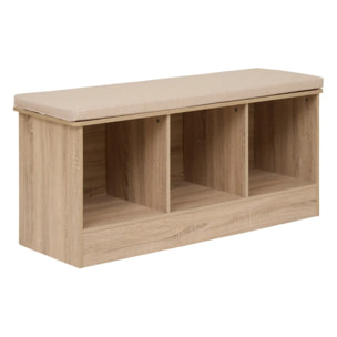 Banc 3 cases "Mix N' Modul" effet chêne naturel