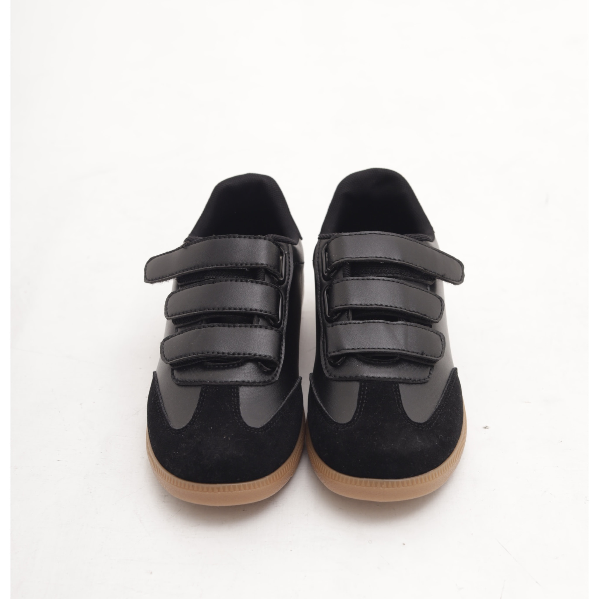 SNEAKERS FLAT STRAPPO NERO