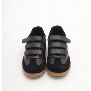 SNEAKERS FLAT STRAPPO NERO