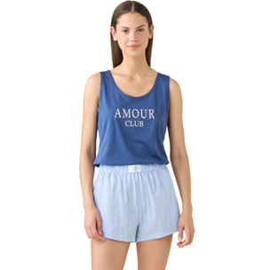 Pigiama donna estivo in cotone articolo amour. Noidinotte