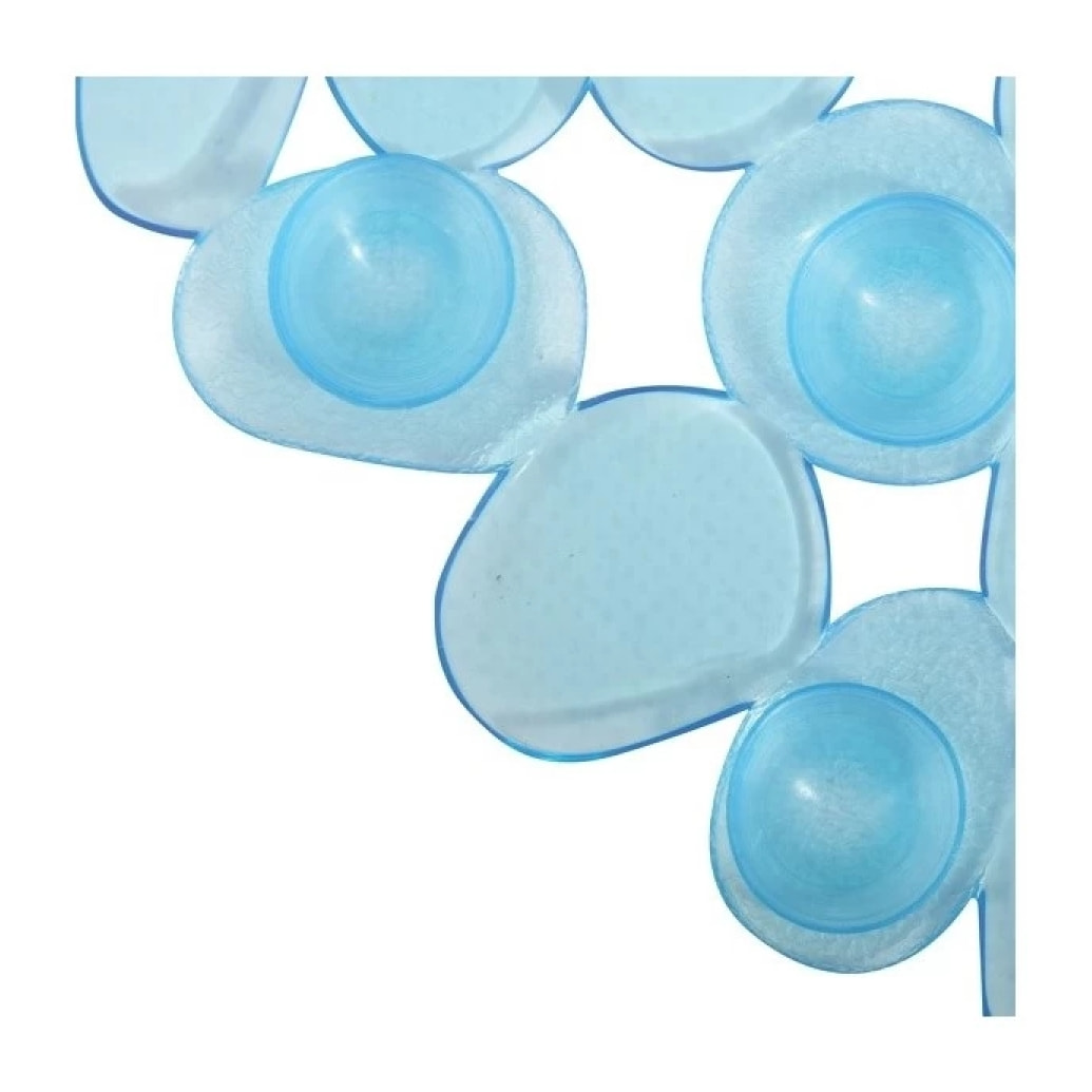 Tapis Fond de baignoire PVC GALETS Bleu transparent MSV