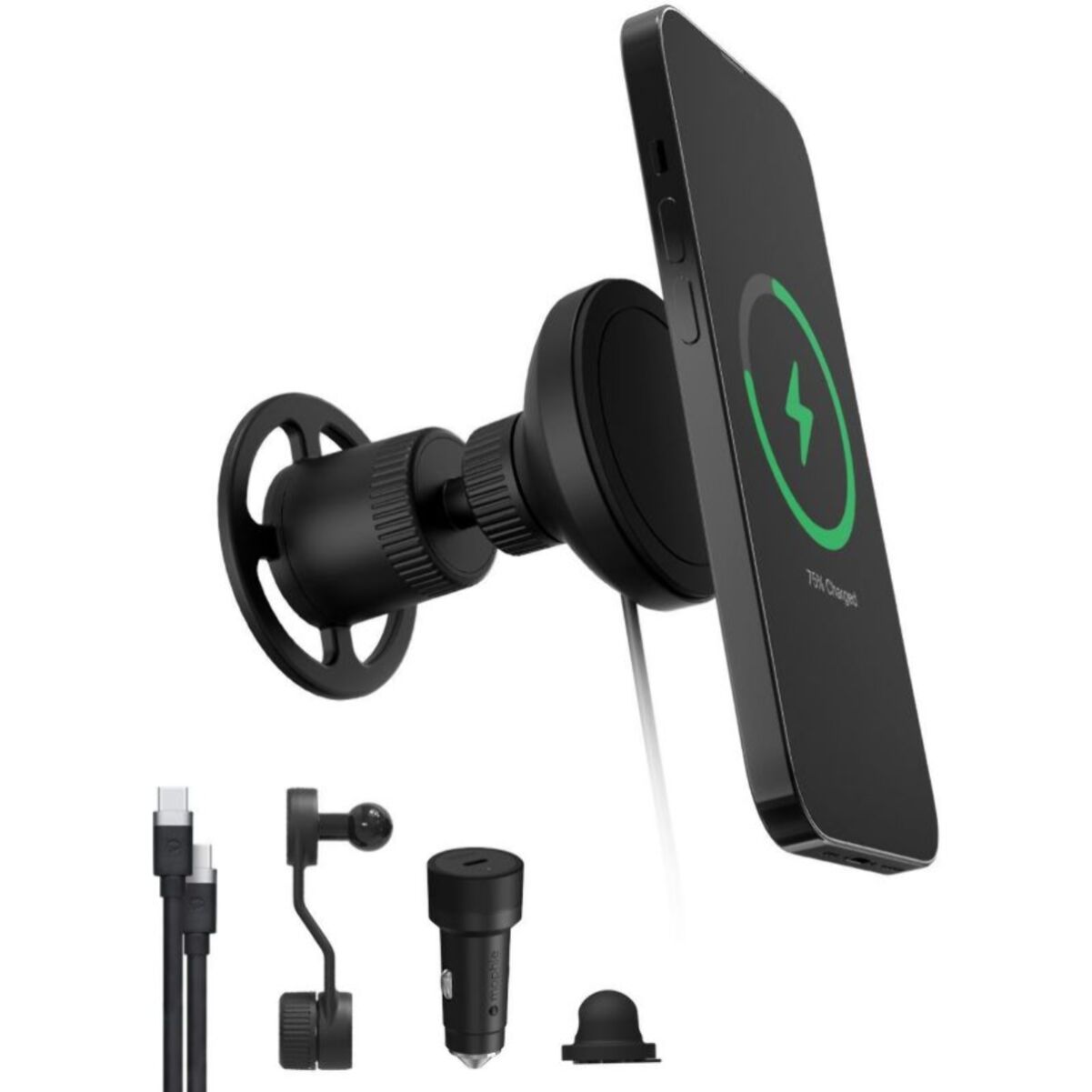 Chargeur allume-cigare MOPHIE Qi 2 sans fil pour voiture