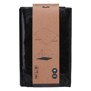 Well Home Lona de suelo 2x3 metros de 90GSM color Negro