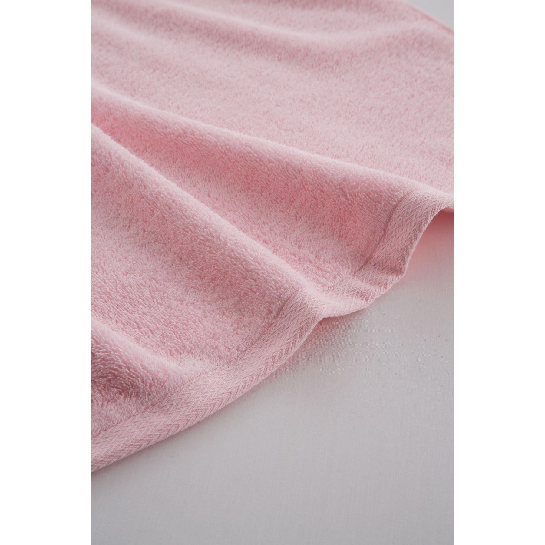 Set de 3 serviettes en coton 550 gr/m2 couleur rose