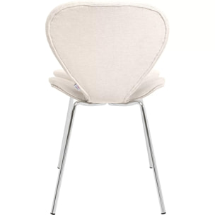 Chaise Soft Petal crème Kare Design