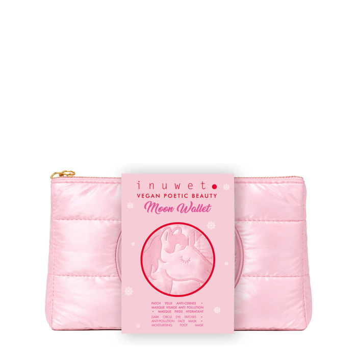 Moon Wallet - Coffret Patch Yeux Anti-Cernes + Masque Visage Anti Pollution + Masque Pieds Hydratant