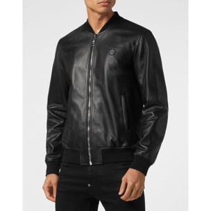 PHILIPP PLEIN Leather Bomber