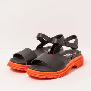 Sandalias 1548 NAPPA BLACK-ORANGE/ BIRMINGHAM color Black-orange