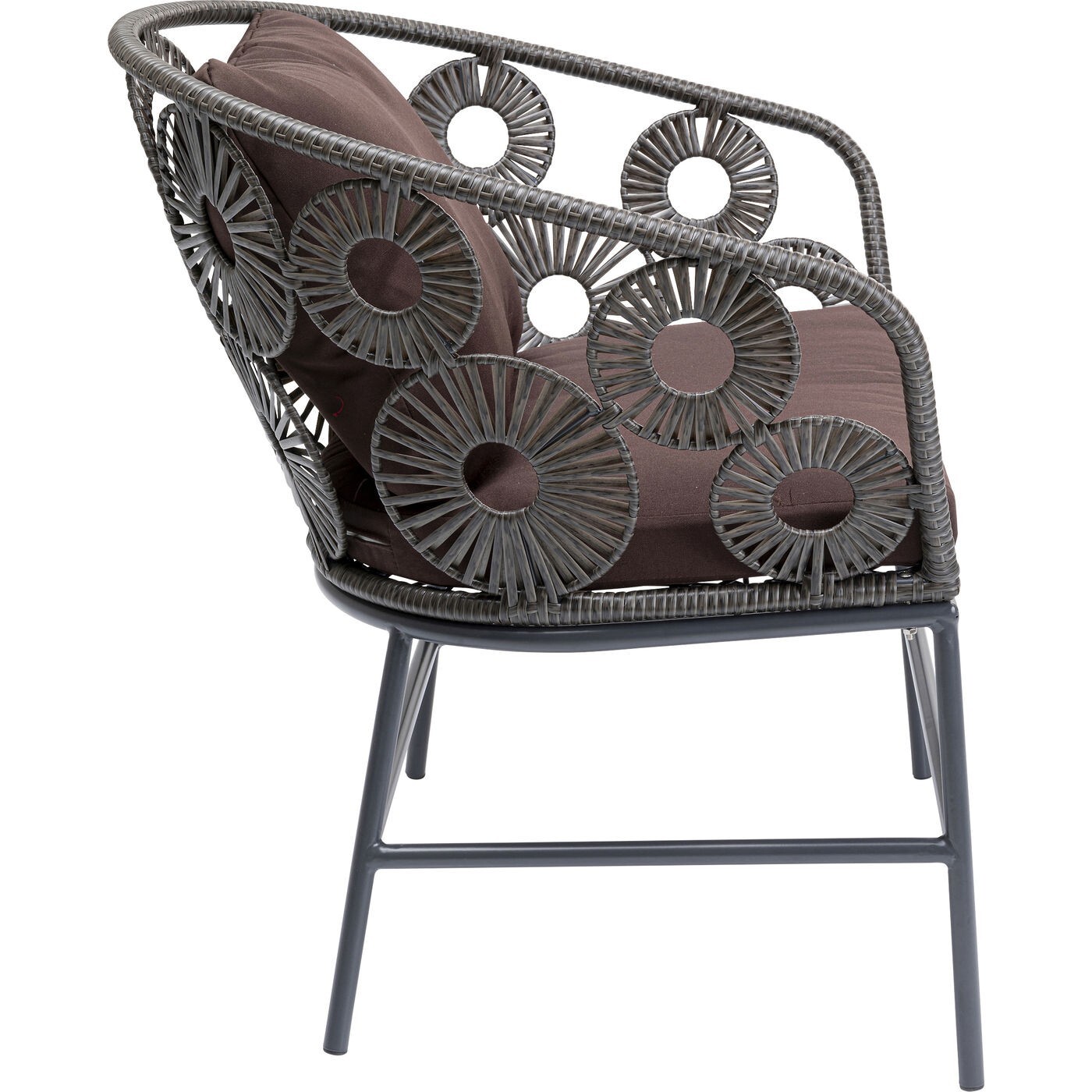 Fauteuil de jardin Ibiza marron Kare Design