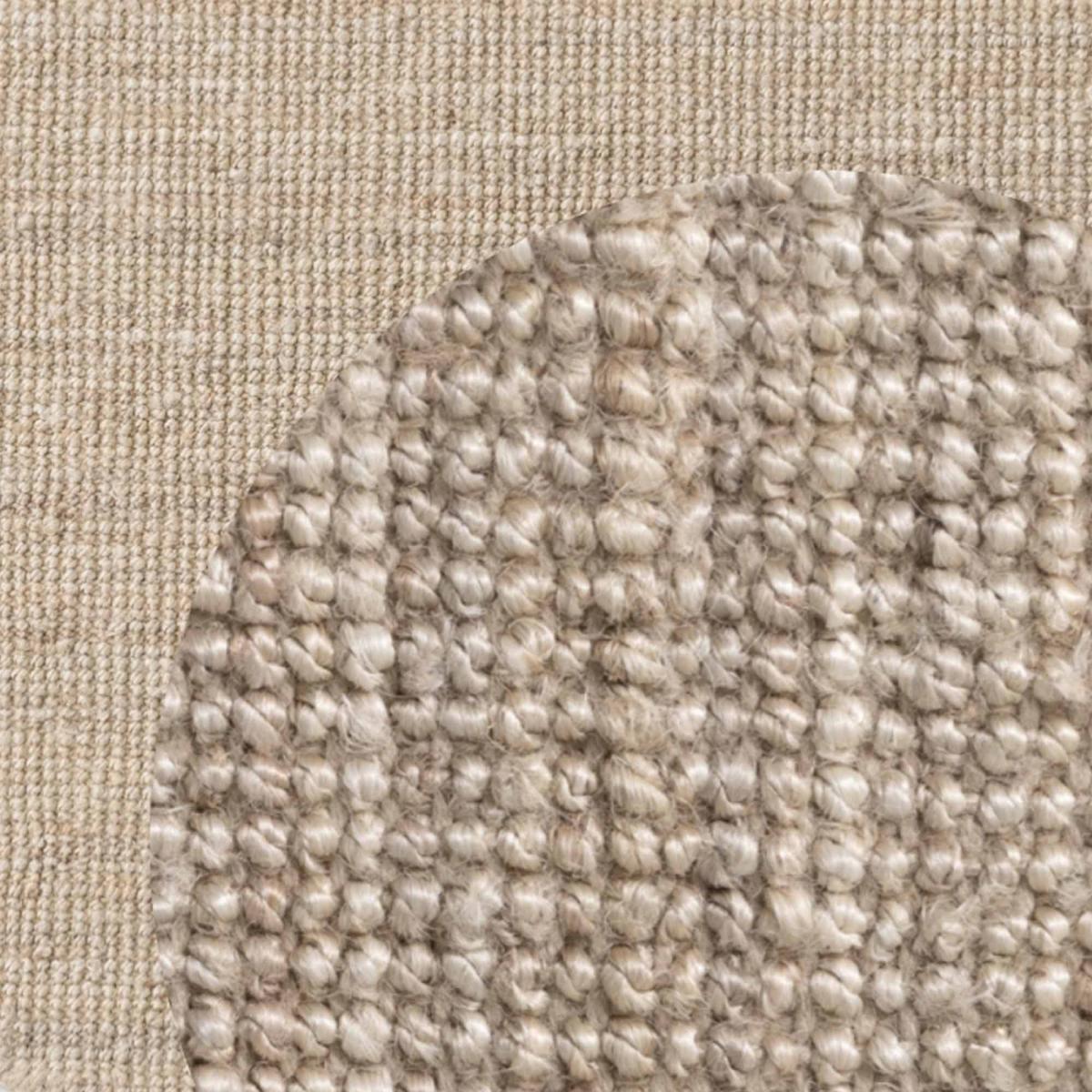 Tapis rond, forme ronde, motif uni, tissé à la main, sum