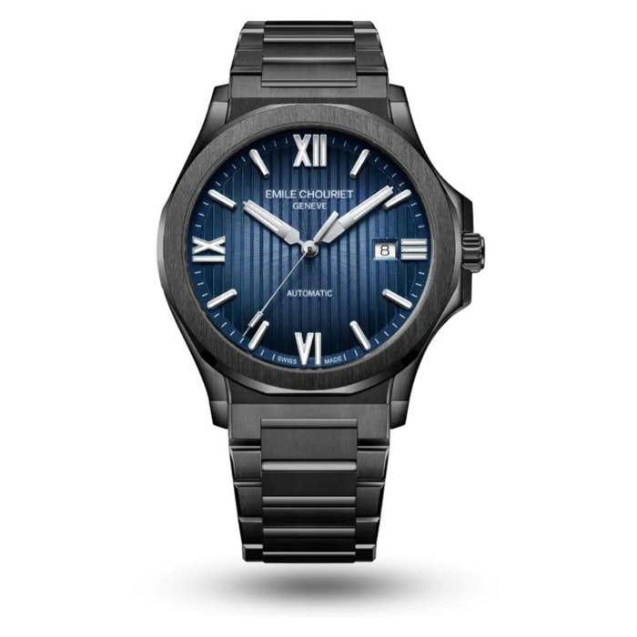 Reloj Emile Chouriet 08.1172.G.H.H.N8.H Hombre Analogico Automatico con Correa de Acero inoxidable