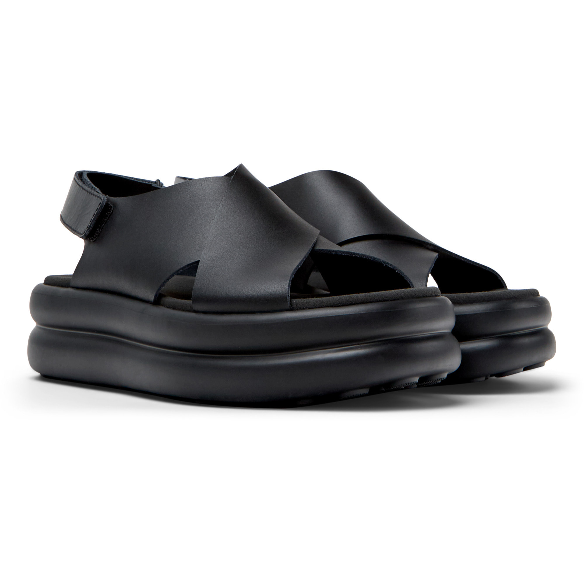 Sandalias - CAMPER Pelotas Flota Up - Negro - Cuero liso