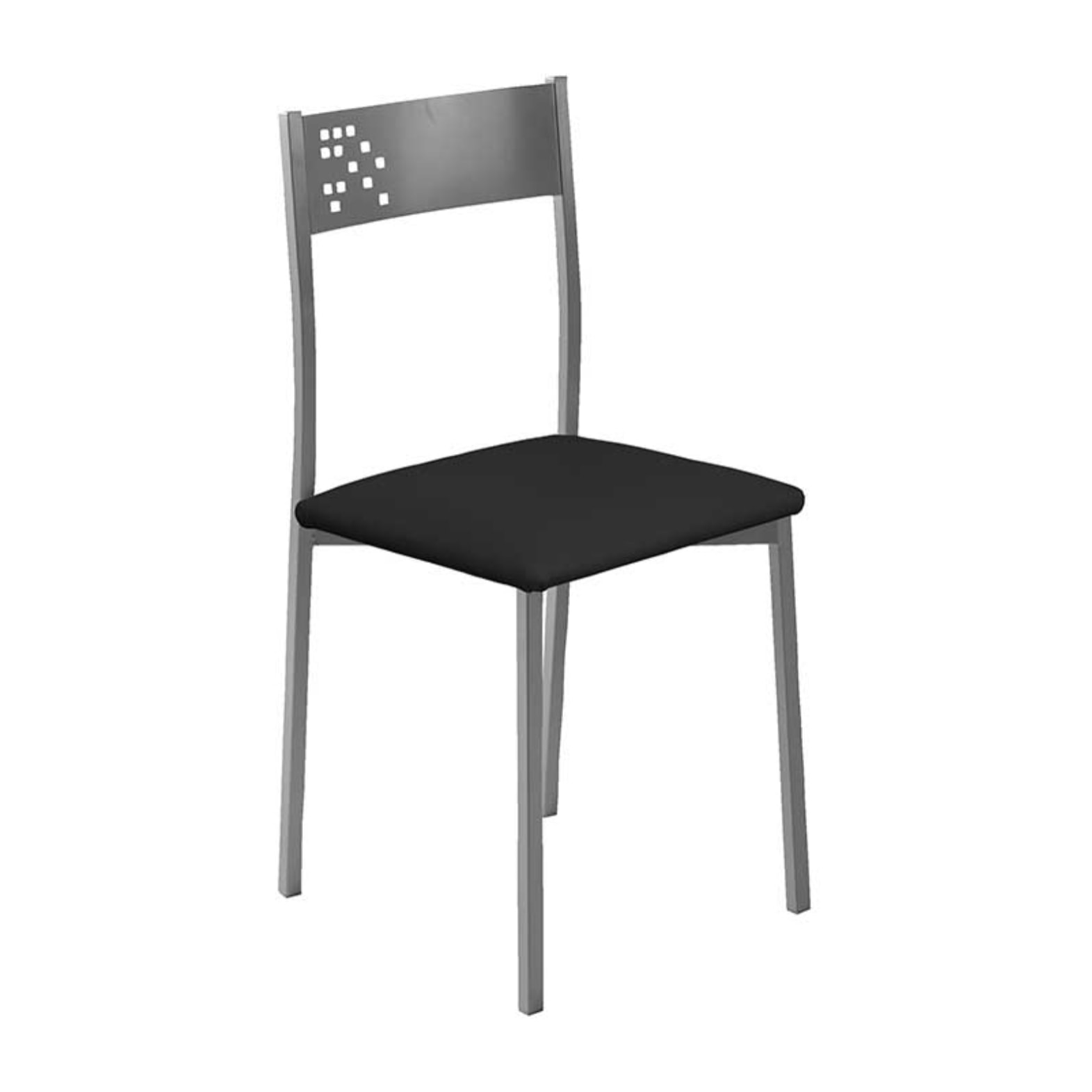 Set de 4 sillas – Polipiel y metal