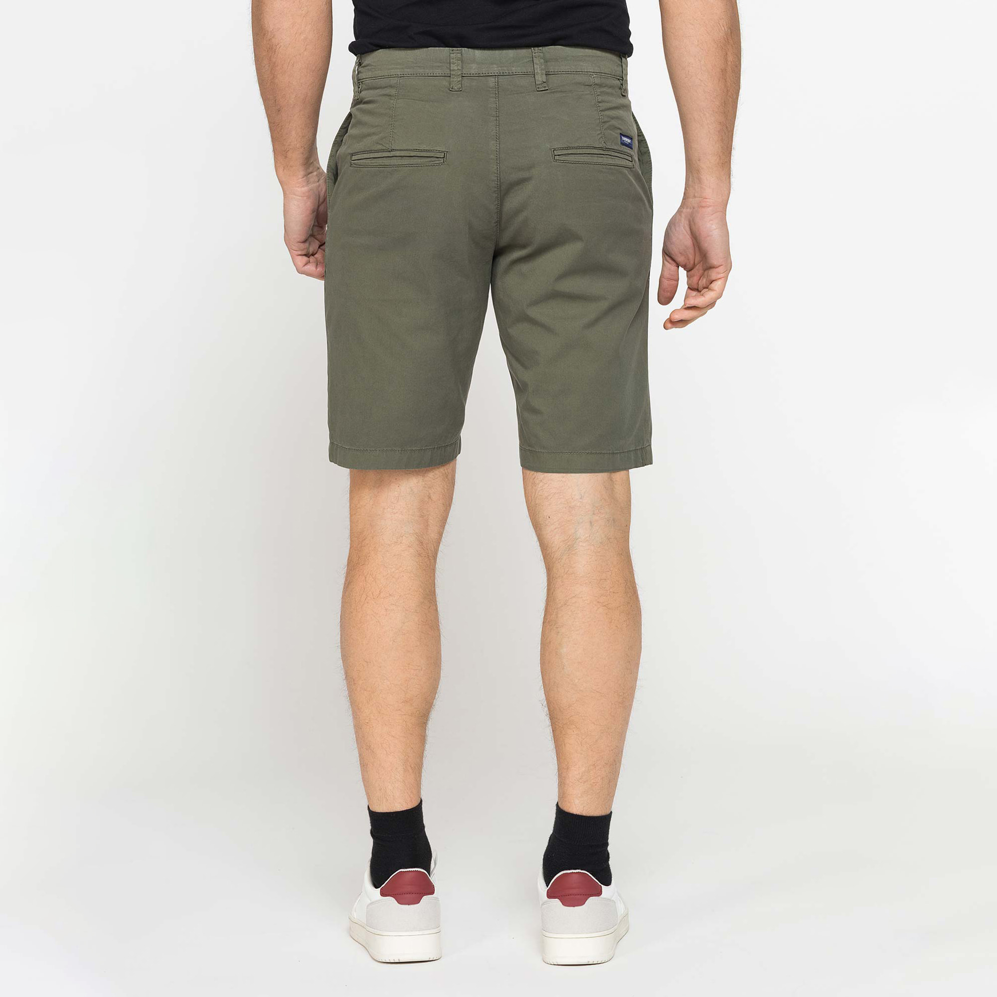PANTALONE CORTO CHINO IN GABARDINA STRETCH