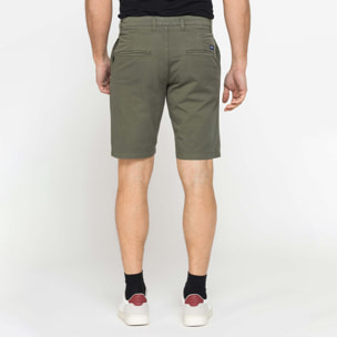 PANTALONE CORTO CHINO IN GABARDINA STRETCH