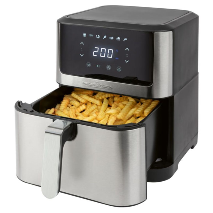 Friteuse à air chaud Air fryer 8L Inox Proficook PC-FR1269H-Inox