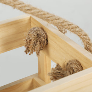 Juego de Bolos Finlandeses, 12 Bolos de Madera de Pino con 1 Palo de Lanzamiento y Caja de Transporte, Juego al Aire Libre para Adultos, Jardín, Picnic, Playa y Fiestas, Natural