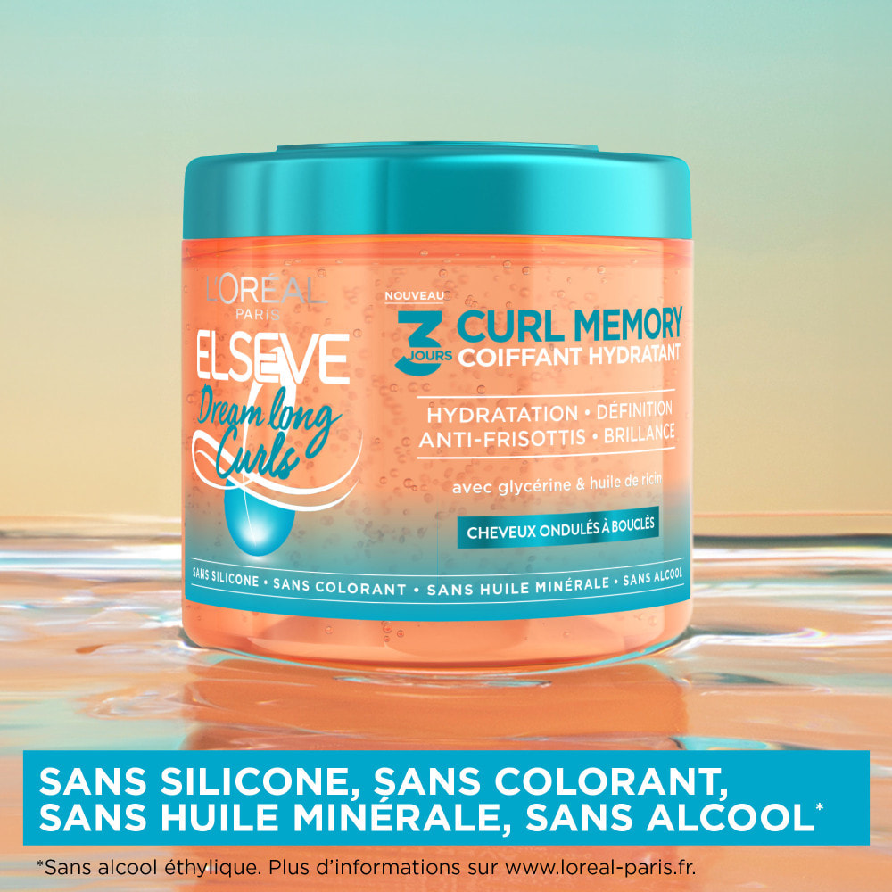 Lot de 6 - L'Oréal Paris Elseve Dream Long Curls Coiffant Hydratant 3 Jours Curl Memory 400ml