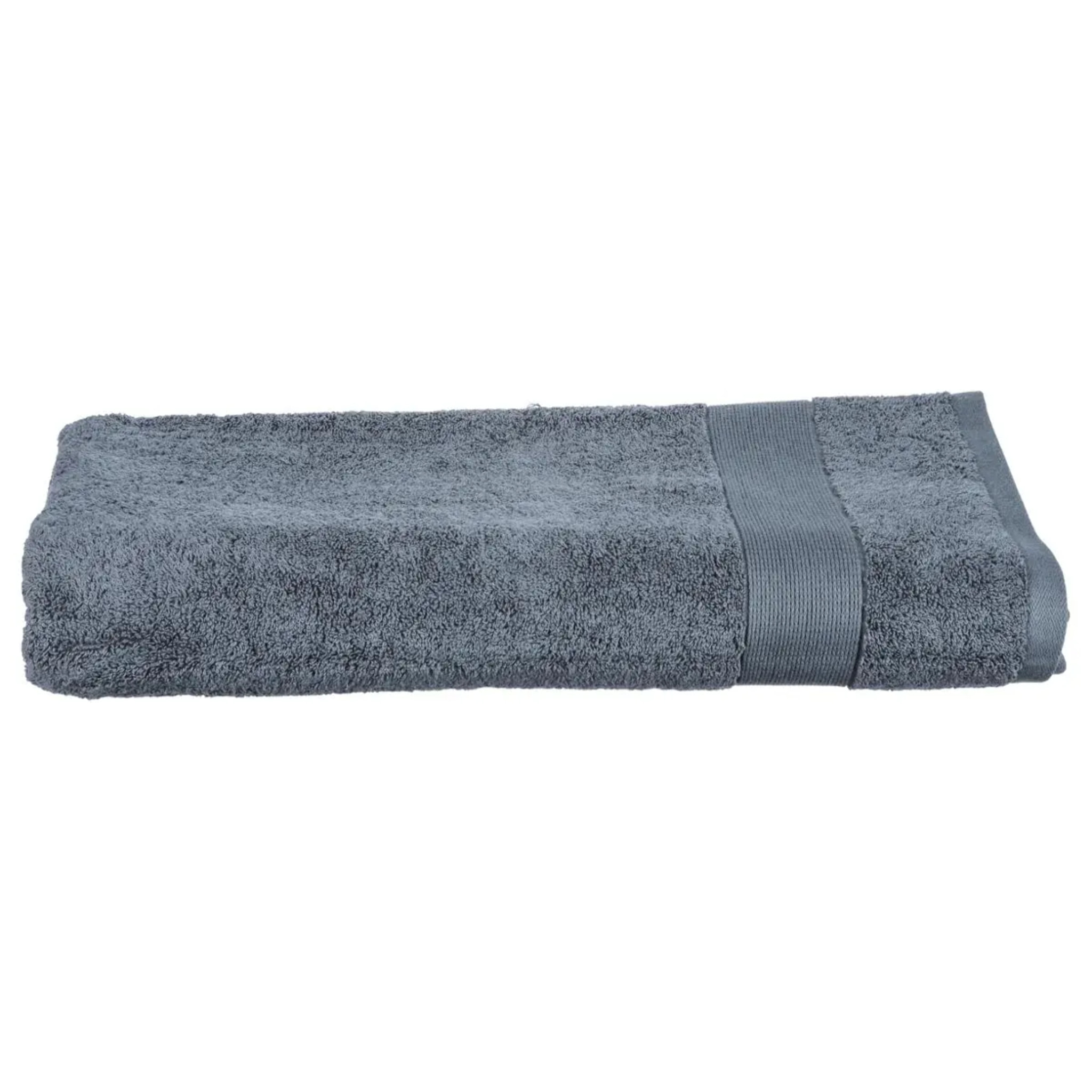 Drap de bain "Essentiel" coton gris 100x150cm