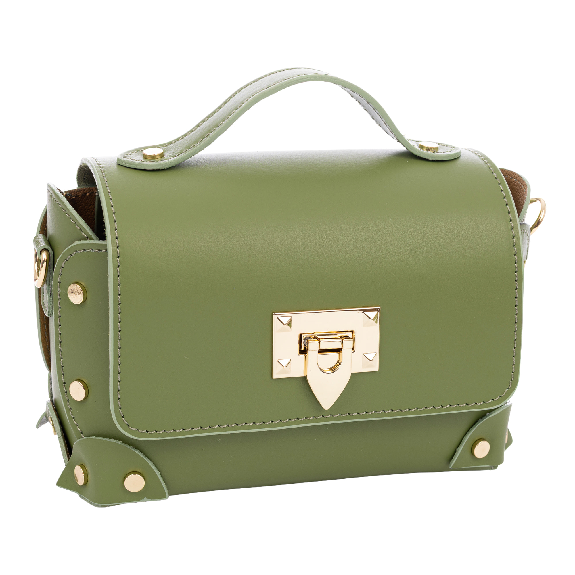 Barrali Bolso bandolera Mujer.Piel auténtica Ruga