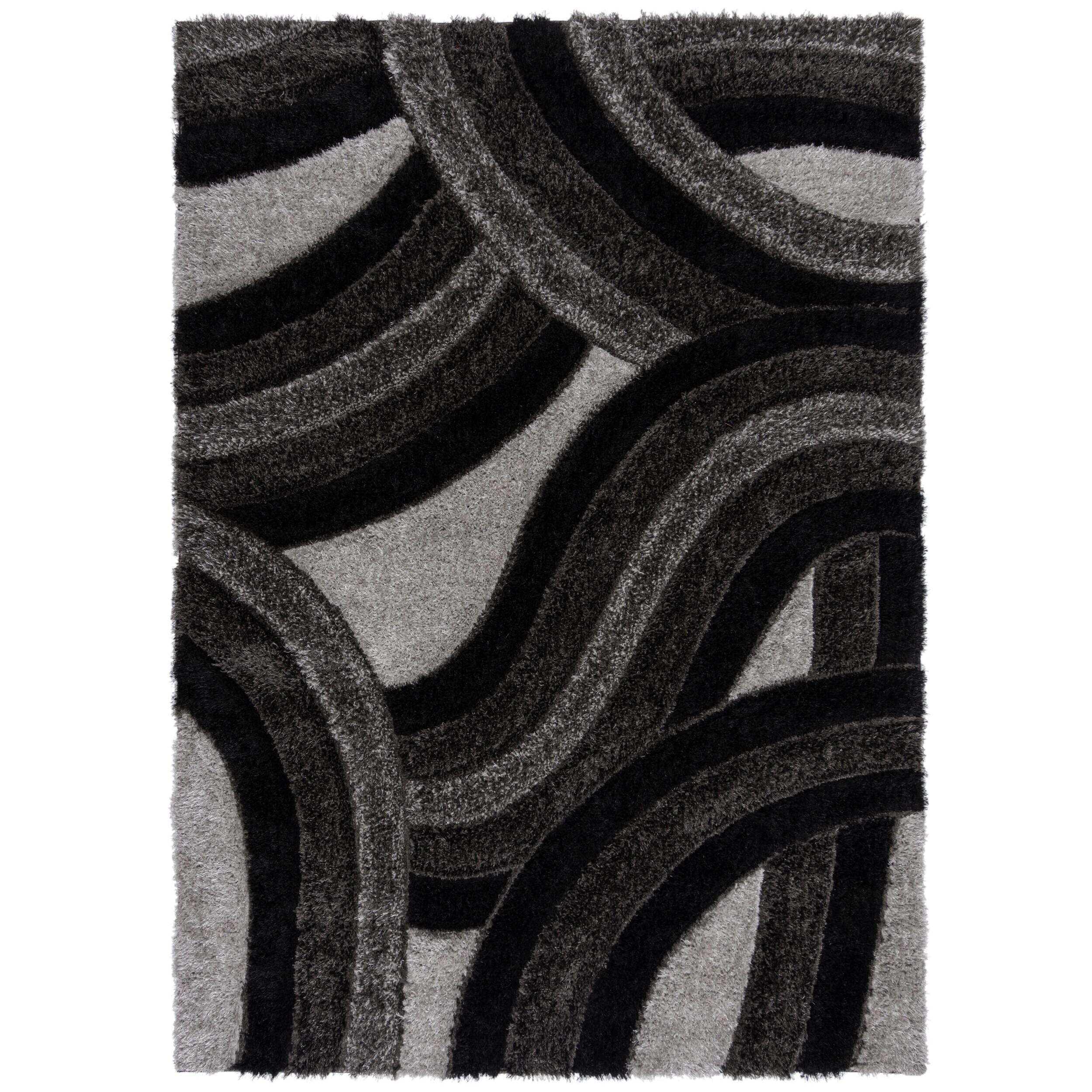 Tapis shaggy design sculpté VELVET