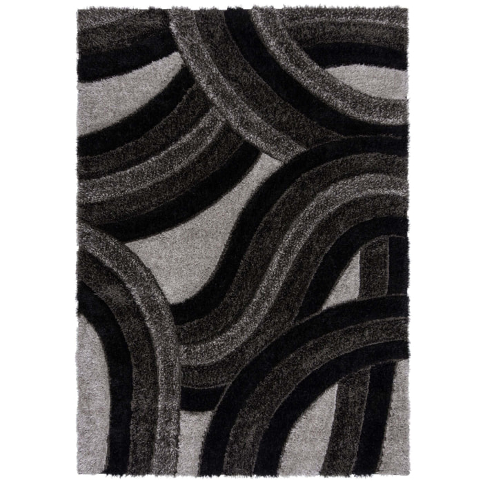 Tapis shaggy design sculpté VELVET