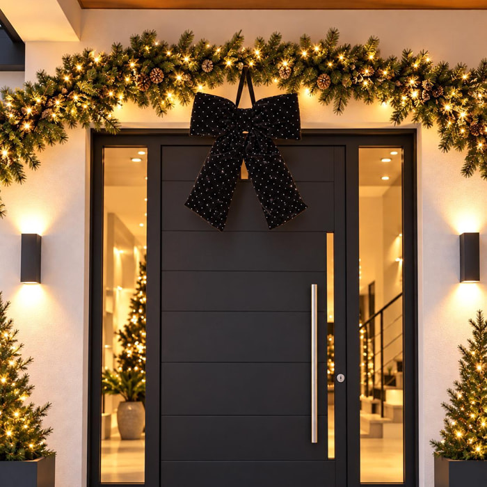 Fiocco natale con diamanti - Pezzi 1 - NERO - Bianchi Dino SpA