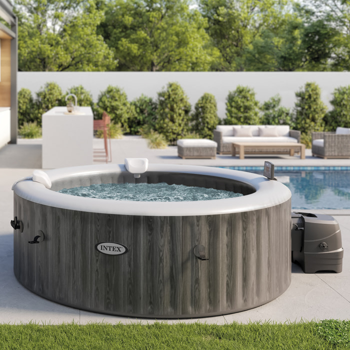 Intex PureSpa Greywood Deluxe, 6 posti, ⌀ 216x71 cm