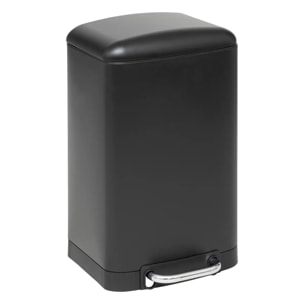 Poubelle "Ariane" 20L en métal noir