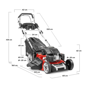 Cortacesped gasolina 21" autopropulsado 173cc 7.5cv con Mulching - Greencut GLM880X