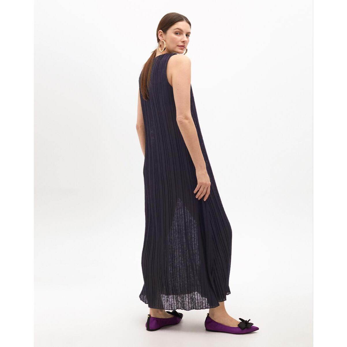 Abito Plissettato con Bretelle