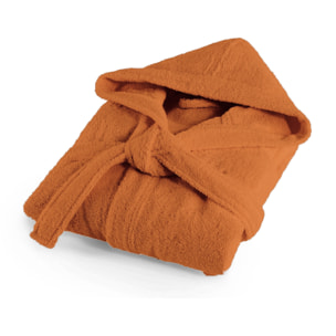 Bassetti Morbido Accappatoio 400 gr con Cappuccio 100% Cotone Uomo Donna Spugna Taglie Forti - ITALY Designed - Collezione MONIQUE - BRUCIATO O6
