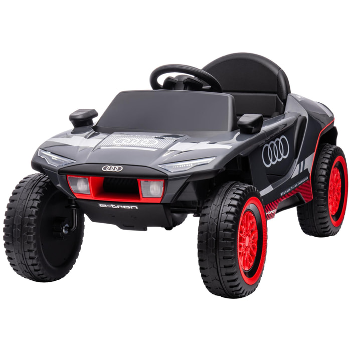 Buggy électrique enfant - voiture électrique enfant - RS Q e-tron Duna - 12V, V. max. 5Km/h - télécommande, effets - rouge noir
