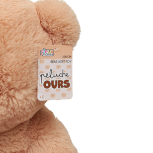 Peluche - JEUX 2 MOMES - Ours - Doux et Imposant - Blanc et Marron