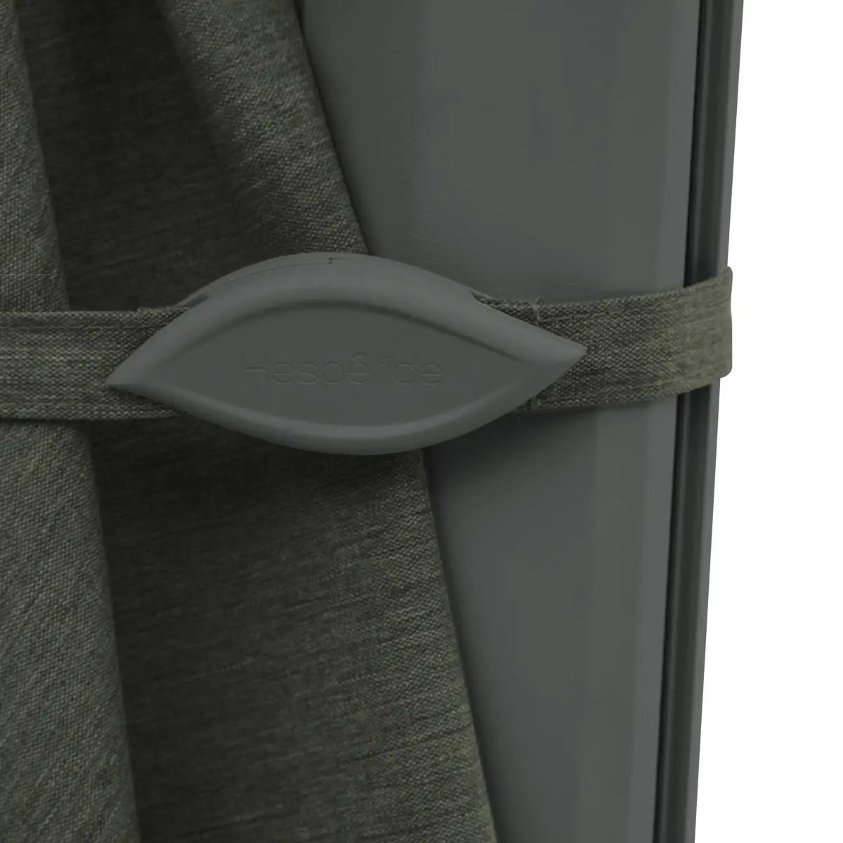 Parasol déporté carré inclinable Melhia 3x3 m vert laurier