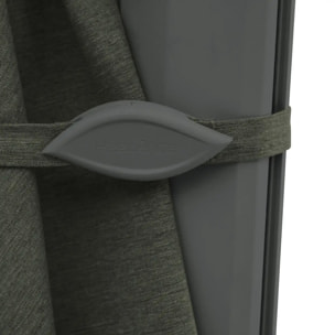 Parasol déporté carré inclinable Melhia 3x3 m vert laurier