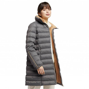 Abrigos Mujer de la marca GEOX  modelo W ILDE PARKA FLANPRINTED GRIS