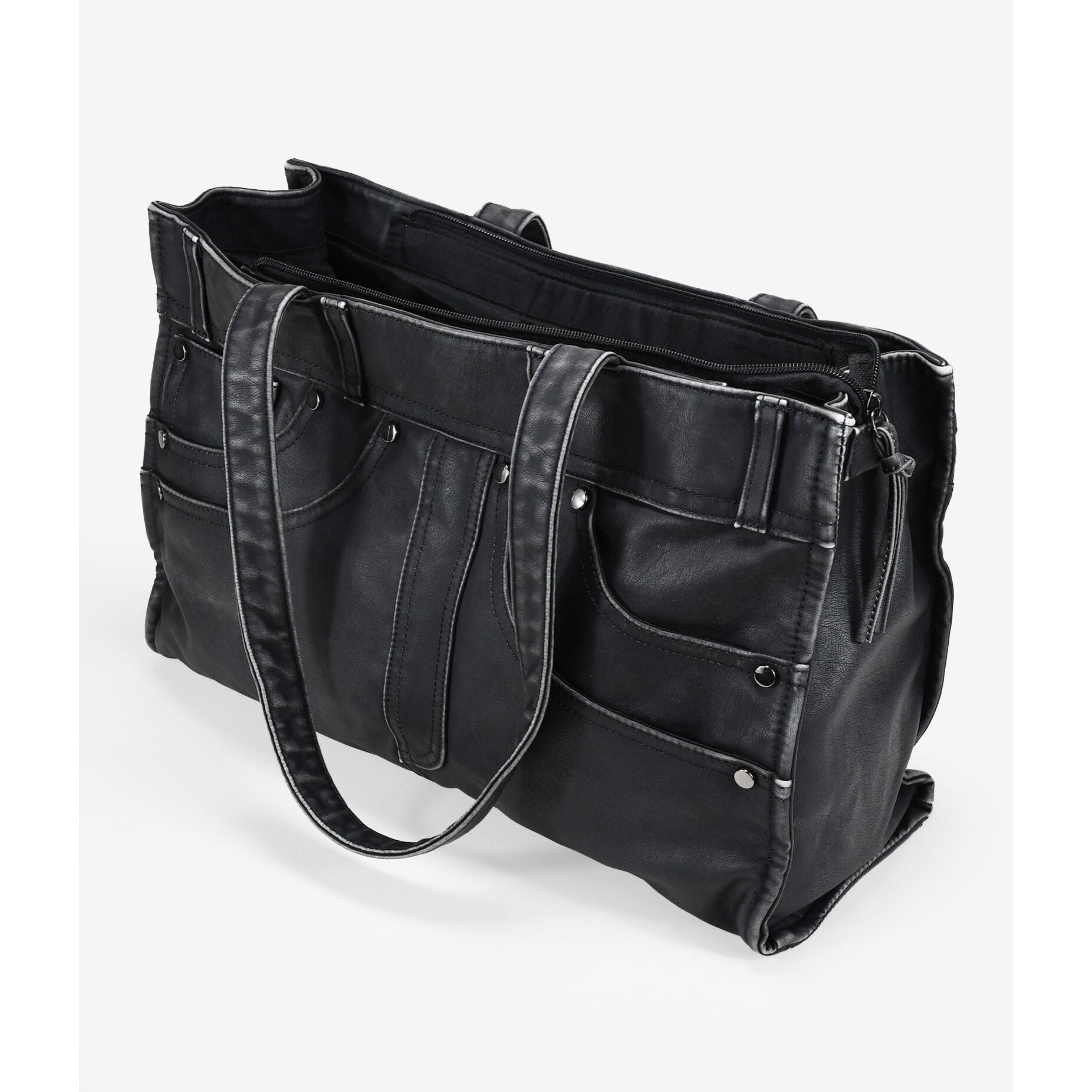 Bolso de hombro negro vintage