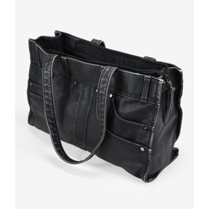 Bolso de hombro negro vintage